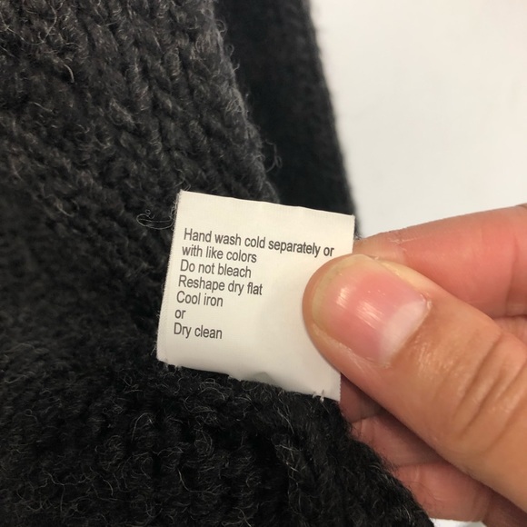 Tentazioni Charcoal Gray Merino Wool Blend Cardigan Sz. M - Picture 7 of 9